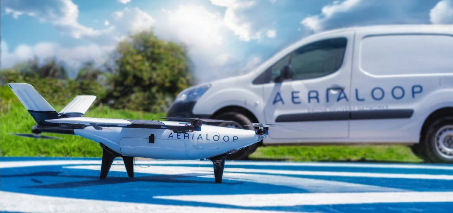Delivery drone of the kind planned for the Tarrant Area Food Bank pilot.