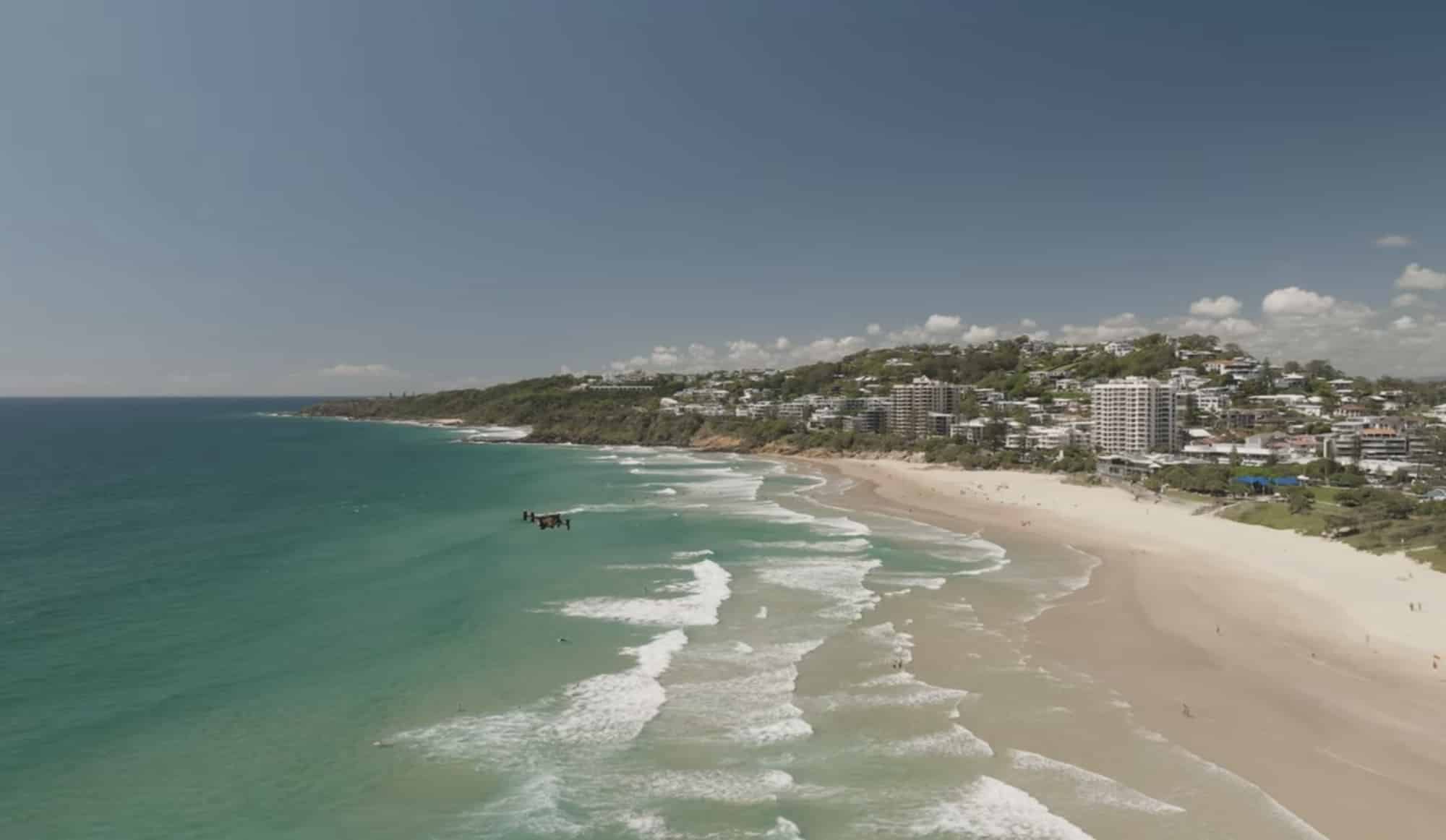 Beach safety drone operations run under the Queensland Shark Smart program.