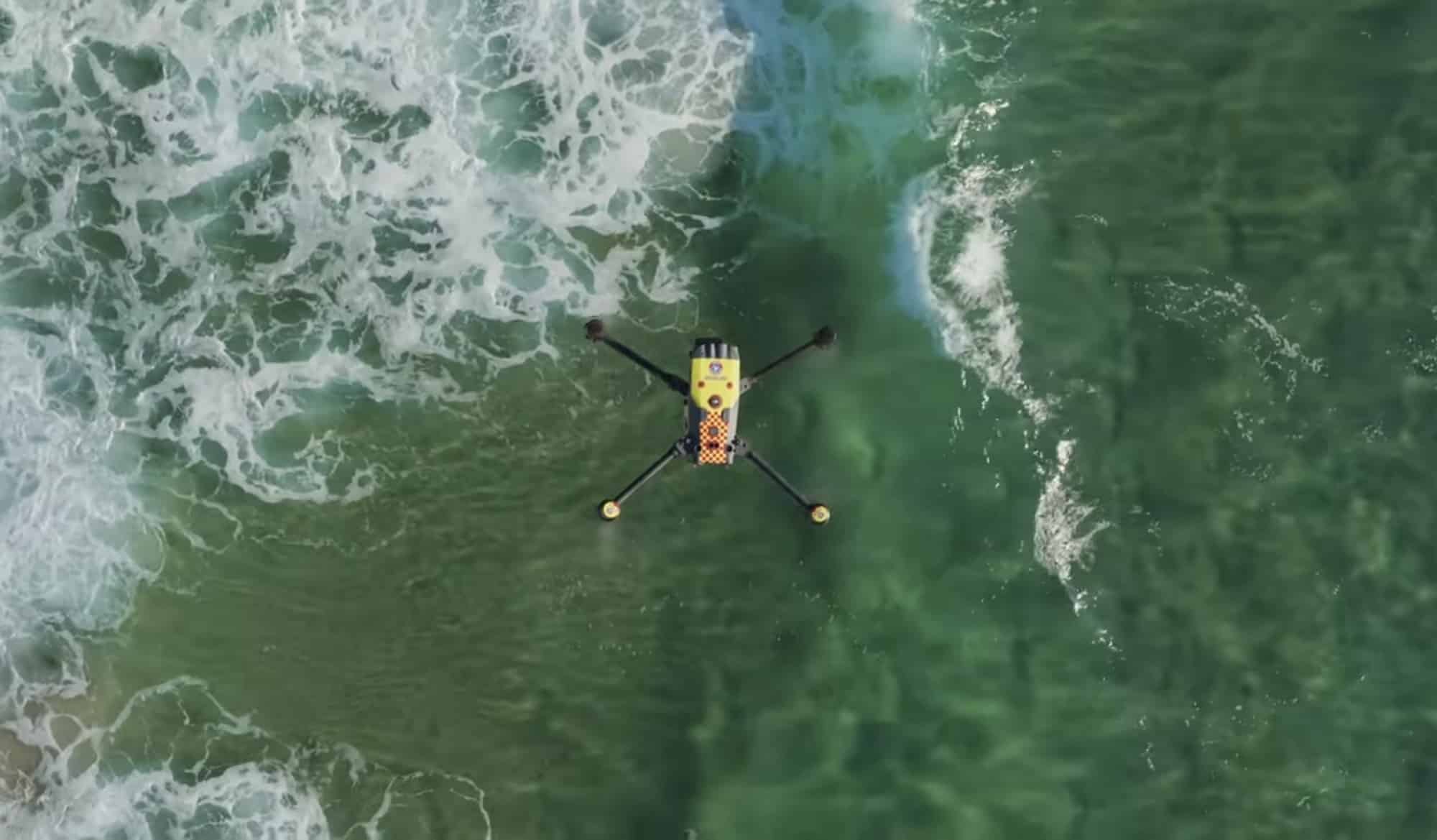 DJI Matrice 30T deployed by Surf Life Saving Queensland for shark spotting patrols.