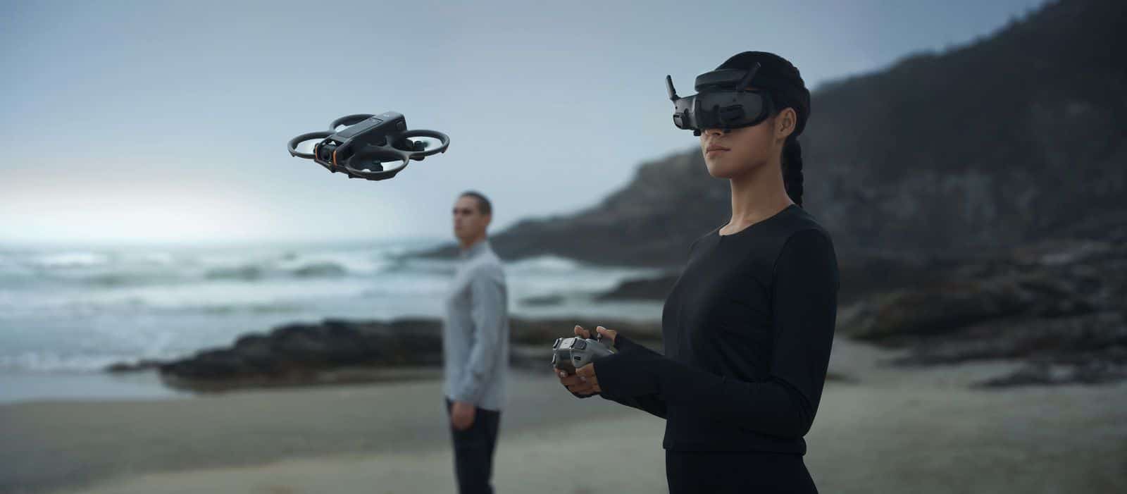 Avata 2 and DJI Goggles 3 set up for one-push flips, rolls and drifts.