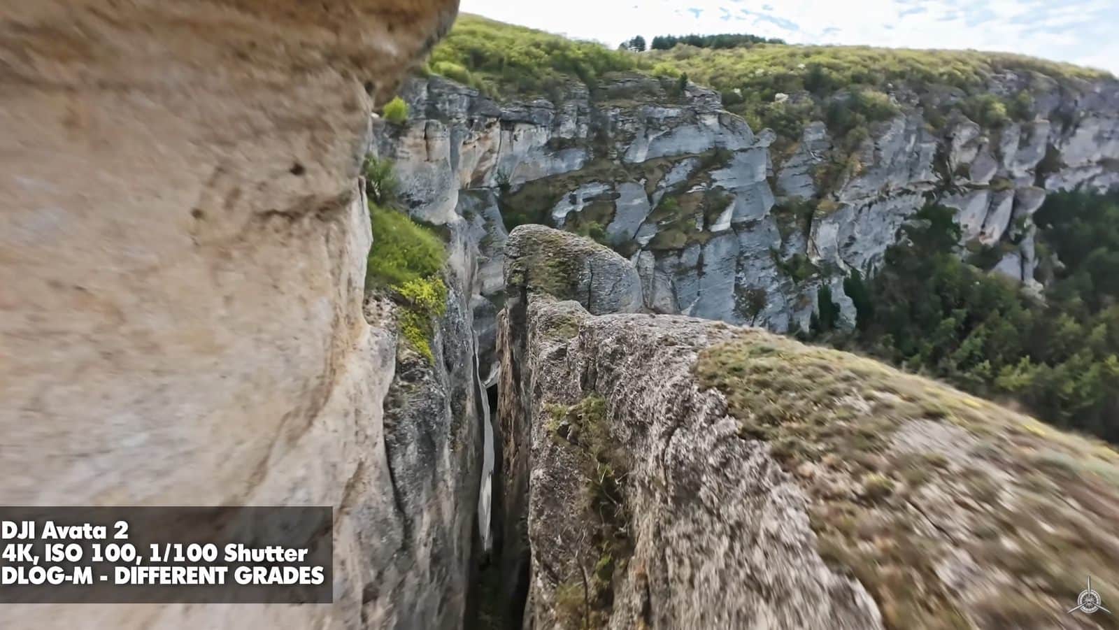 DaVinci Resolve motion blur controls applied to DJI Avata 2 footage.