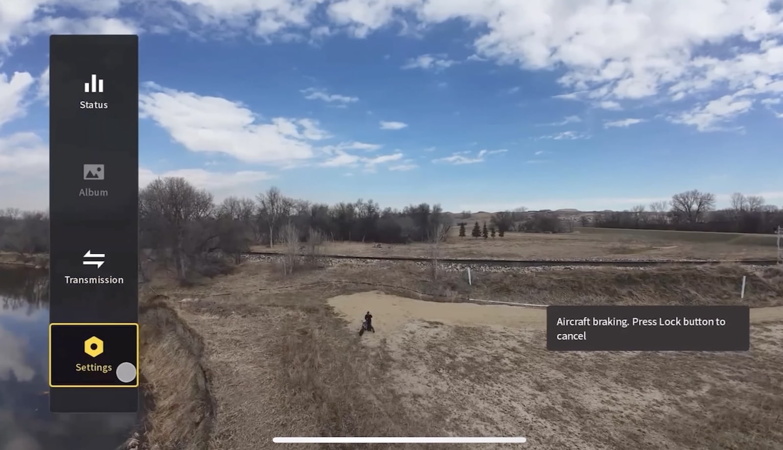 Avata 2 camera and settings menu as displayed inside the DJI Goggles 3.