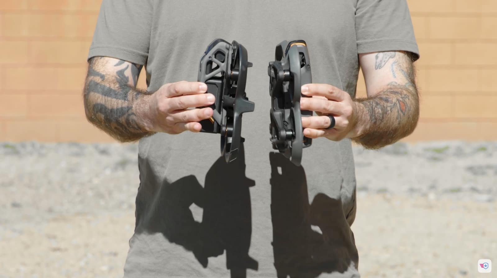 The DJI Avata 2 examined in the design portion of the review.