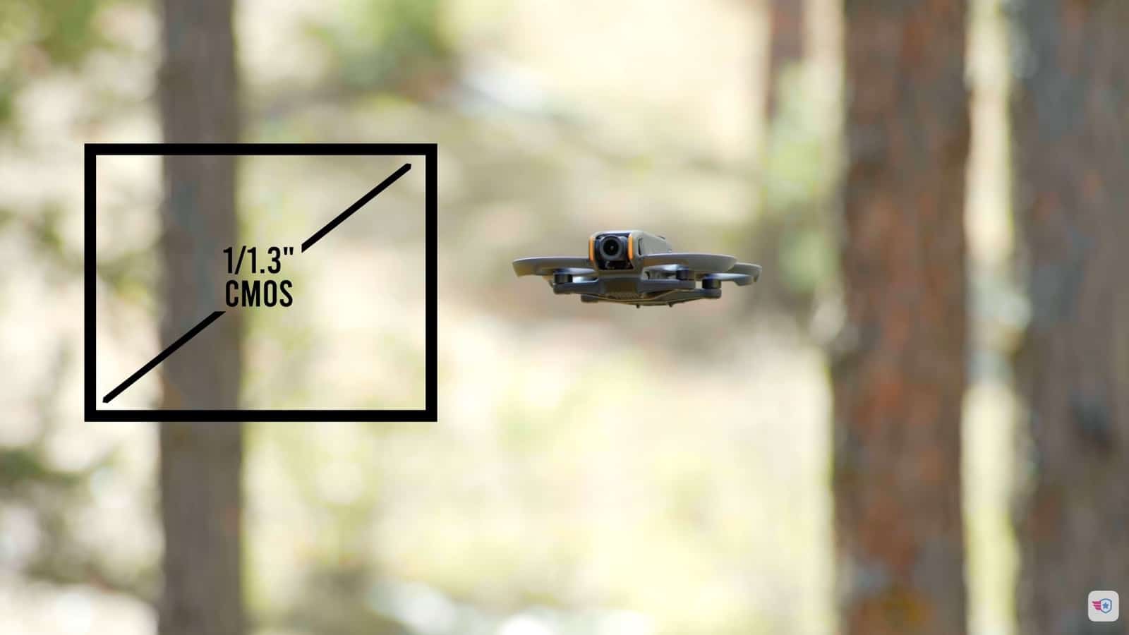 DJI Avata 2 camera detail from the sensor and lens rundown.