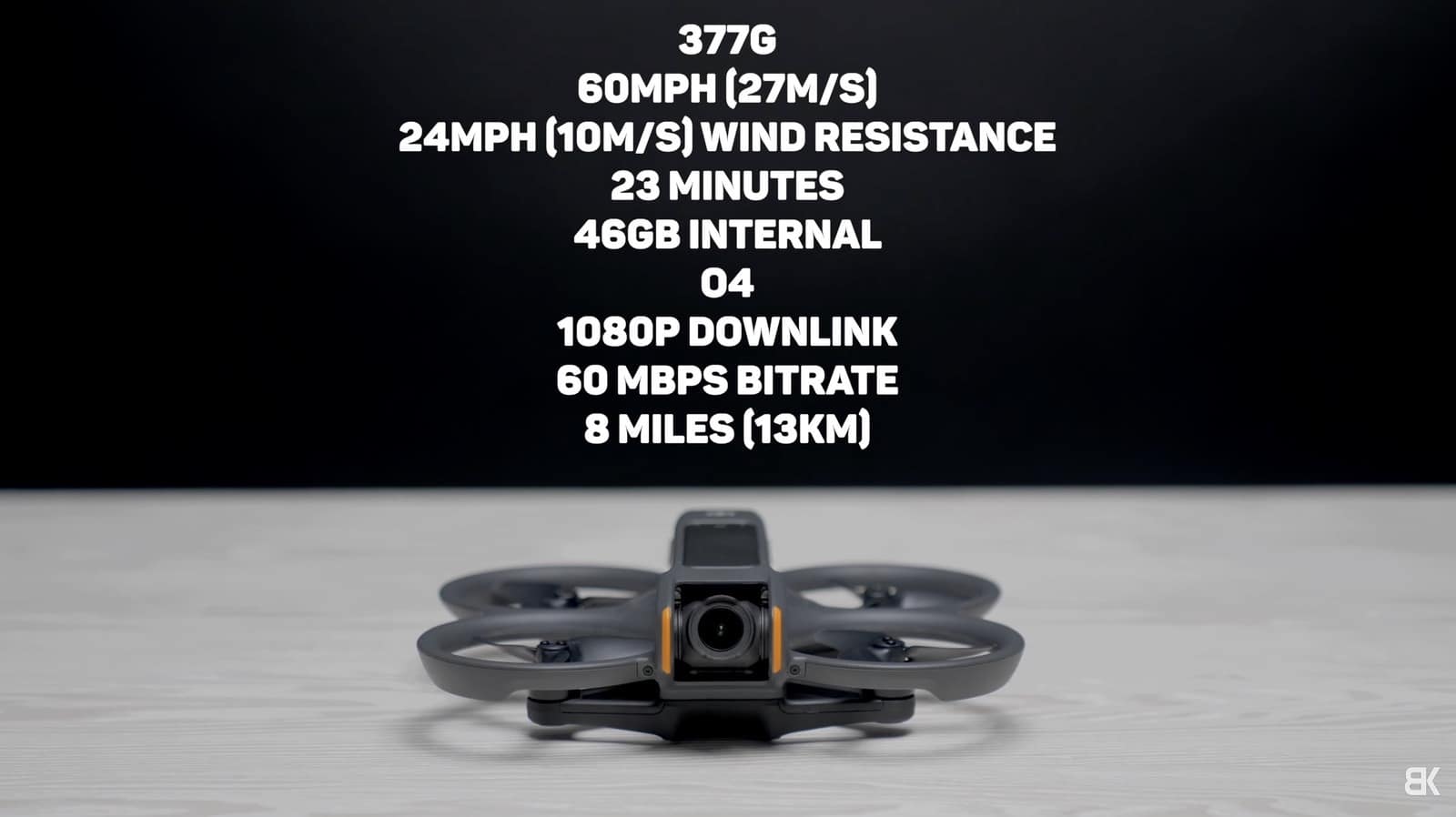 Unstabilized view through the DJI Goggles 3 while flying the Avata 2.