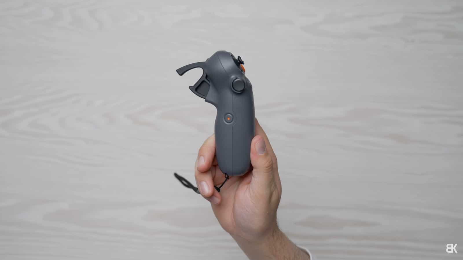 The compact third-generation DJI RC Motion controller for the Avata 2.