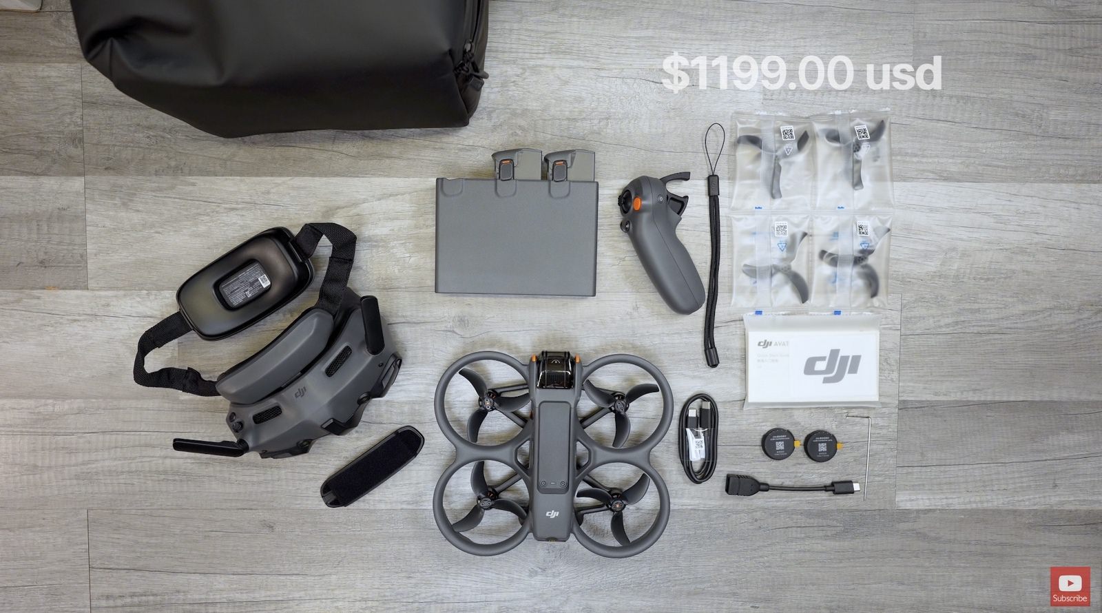 The Avata 2 Fly More Combo kit that cost $1,199 on launch day.