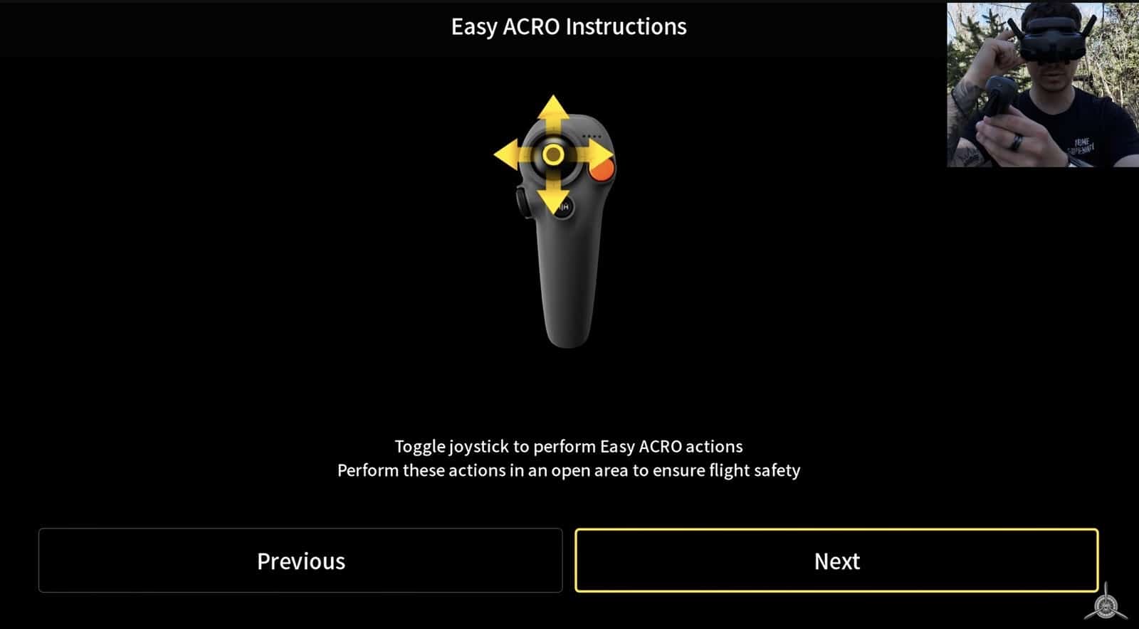 Low cruising shot from the Avata 2 over the park on its first flight.