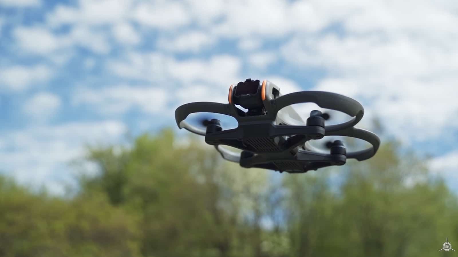 The integrated O4 camera on the Avata 2, which needs no action camera.