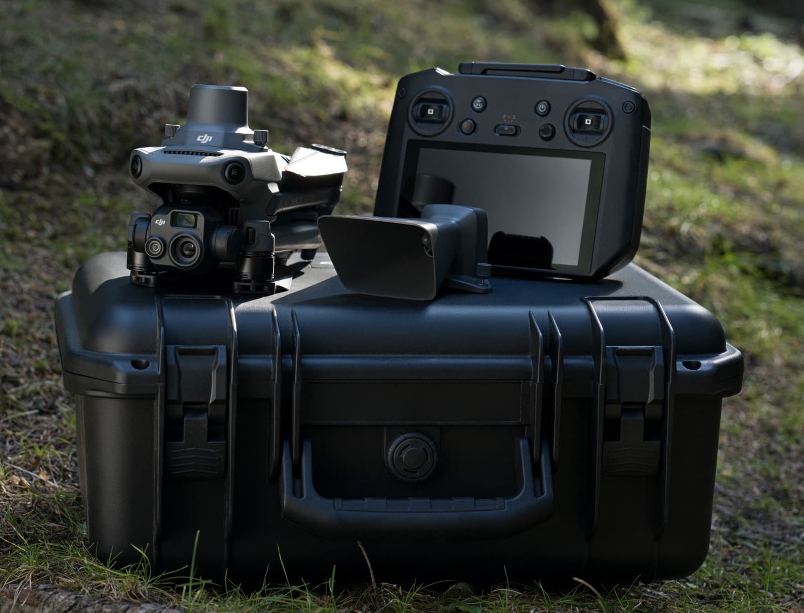 DJI press image illustrating the privacy and security controls built into its drones.