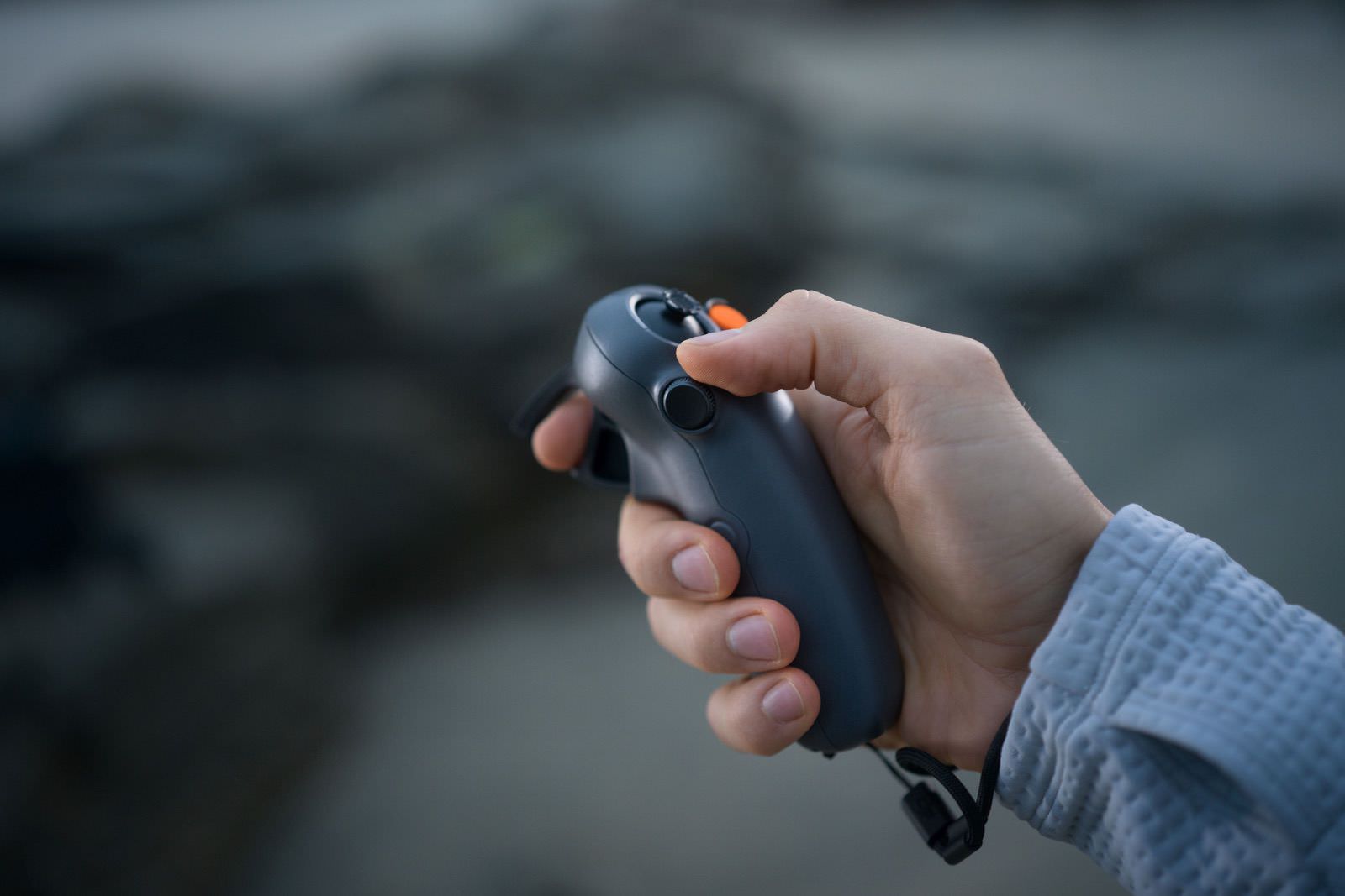 FN dial on the DJI Goggles 3 used to reach flight and camera settings.