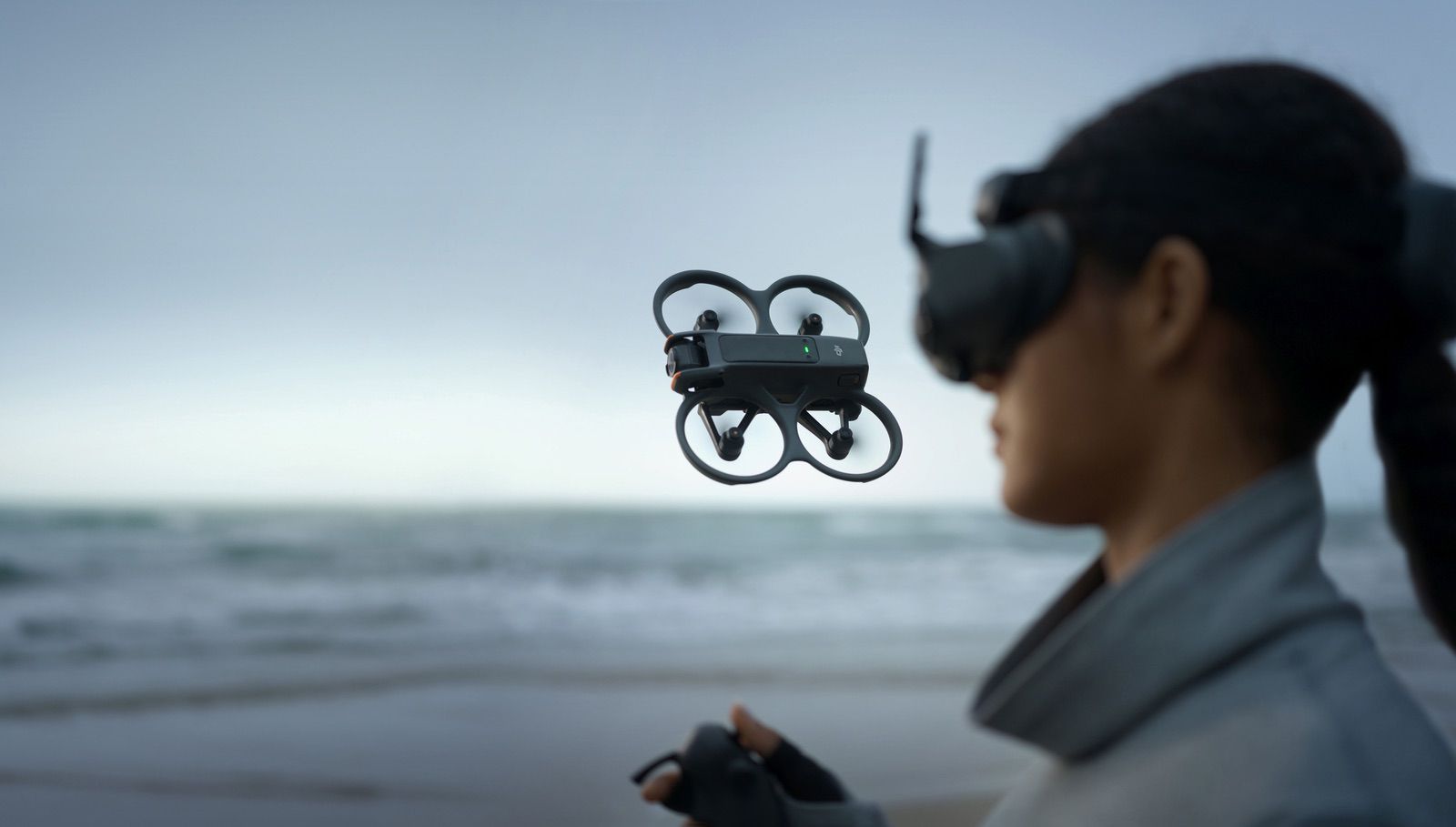 Second immersive flight experience frame from the DJI Avata 2 launch gallery.