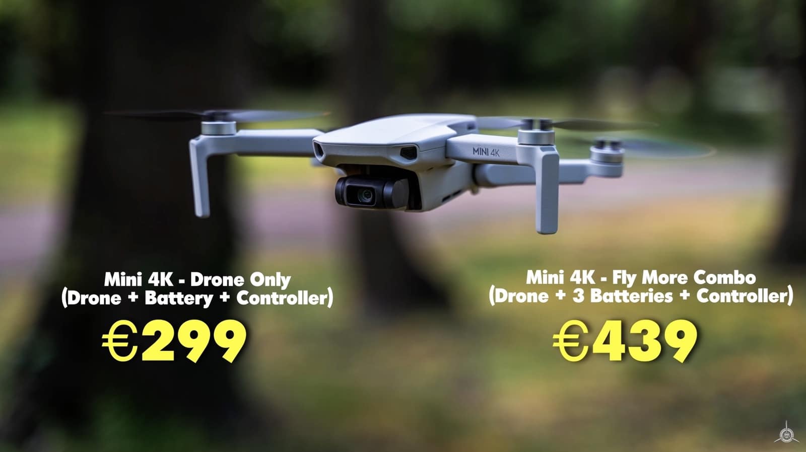 Mini 4K Fly More Combo contents, sold for $449 through Amazon.
