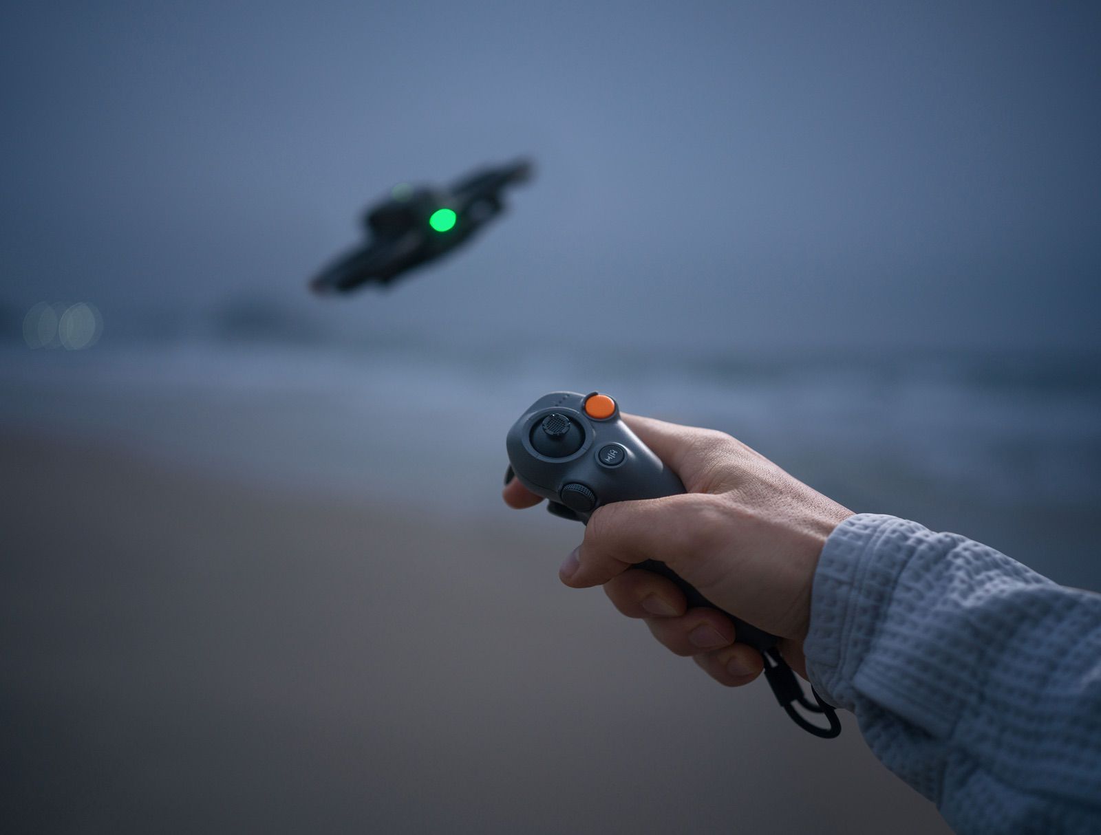 The DJI RC Motion 3, the motion controller bundled with the Avata 2.