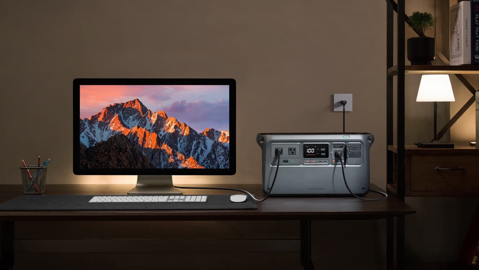 DJI Power station in UPS mode keeping household devices running through an outage.
