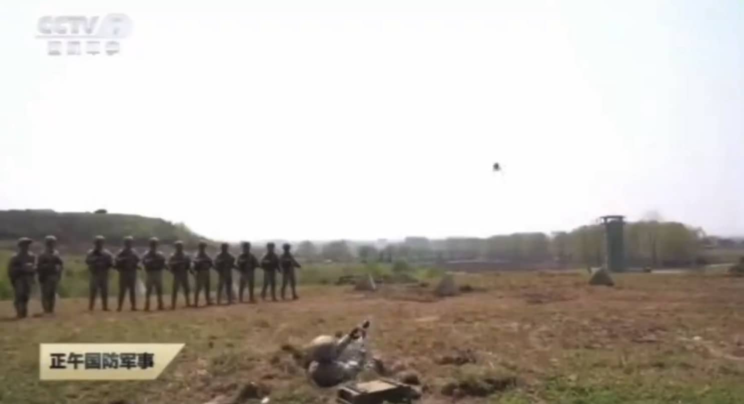 Brigadier Niu Zhiyong of the 72nd Group Army discussing counter-drone tactics.