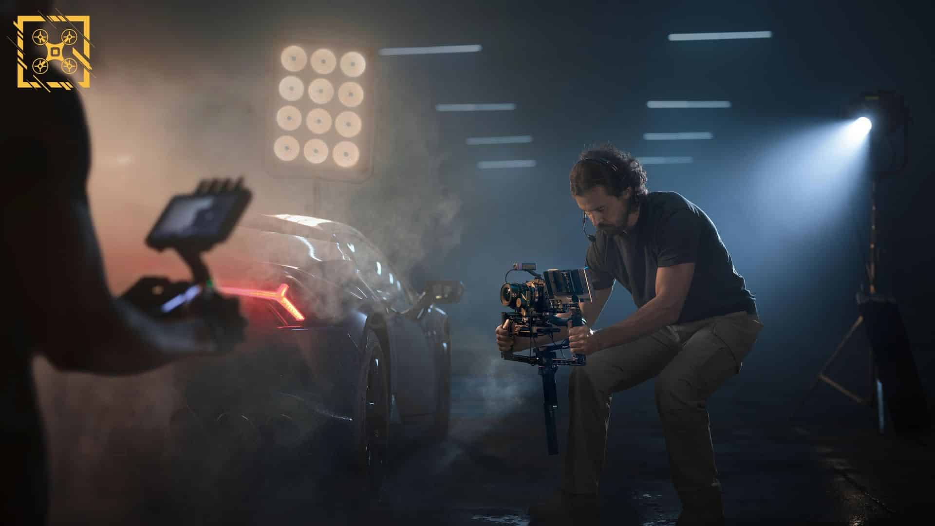 Leaked photo of the DJI RS 4 Pro camera gimbal ahead of launch.