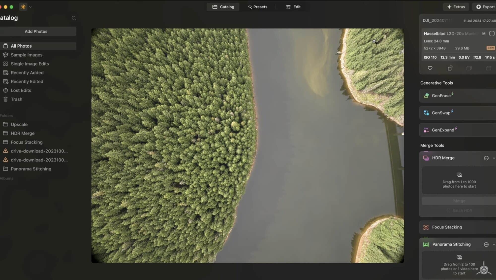 Getting Started with Luminar Neo Drone Photos editing