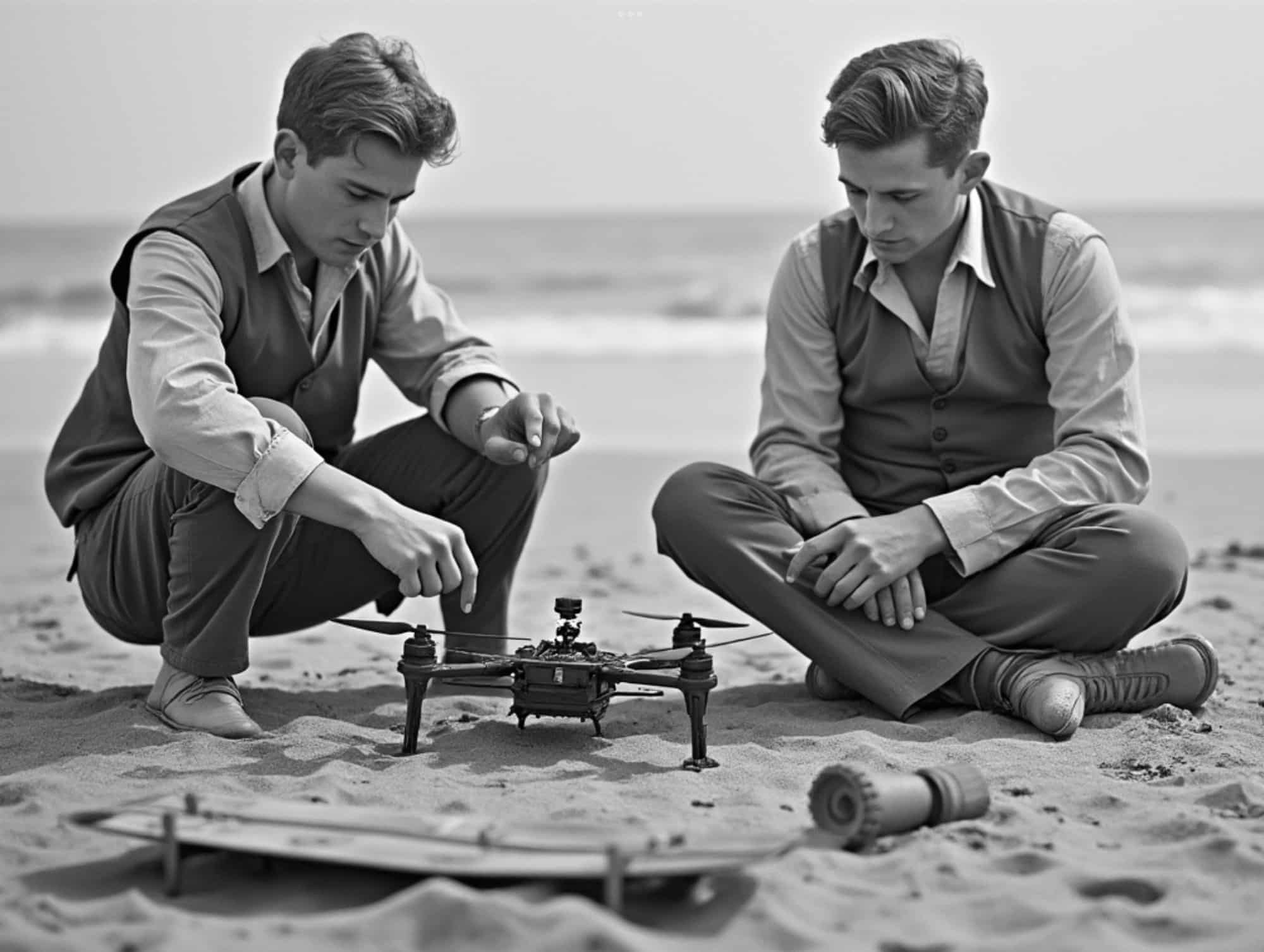 Illustrative drone photo accompanying an explainer of the FAA Standard Remote ID rule.