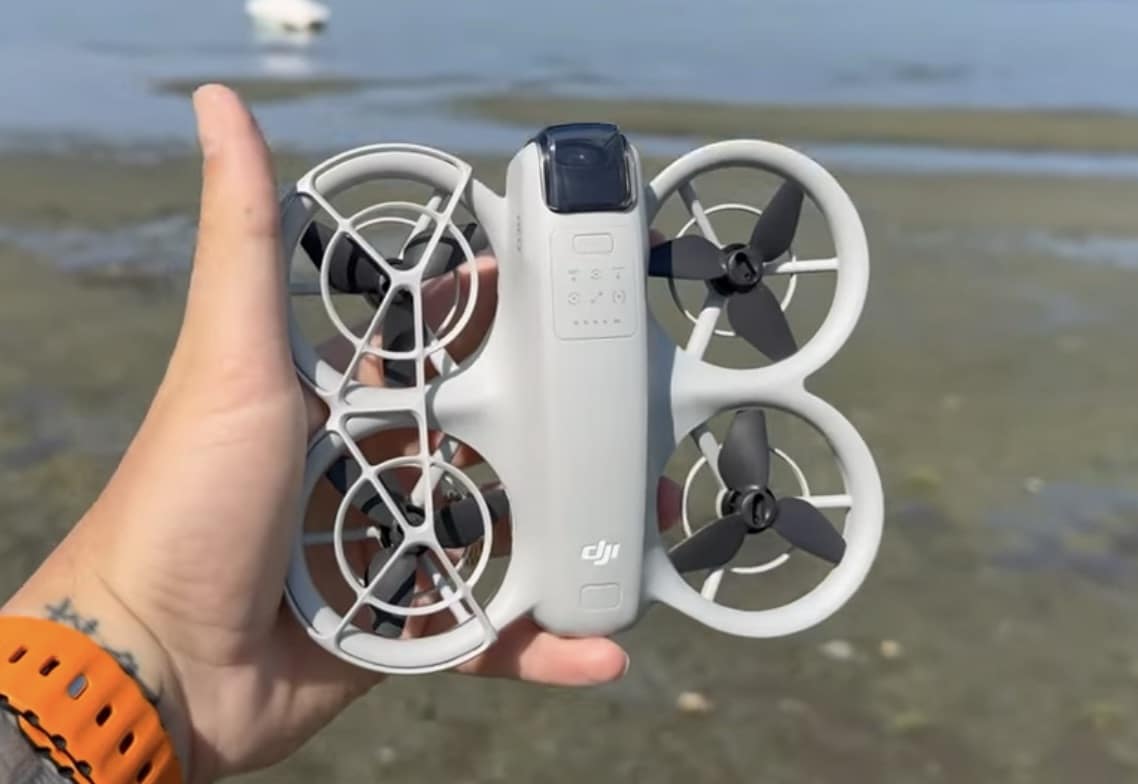The unreleased DJI Neo spotted at a retailer in Kuala Lumpur, Malaysia.
