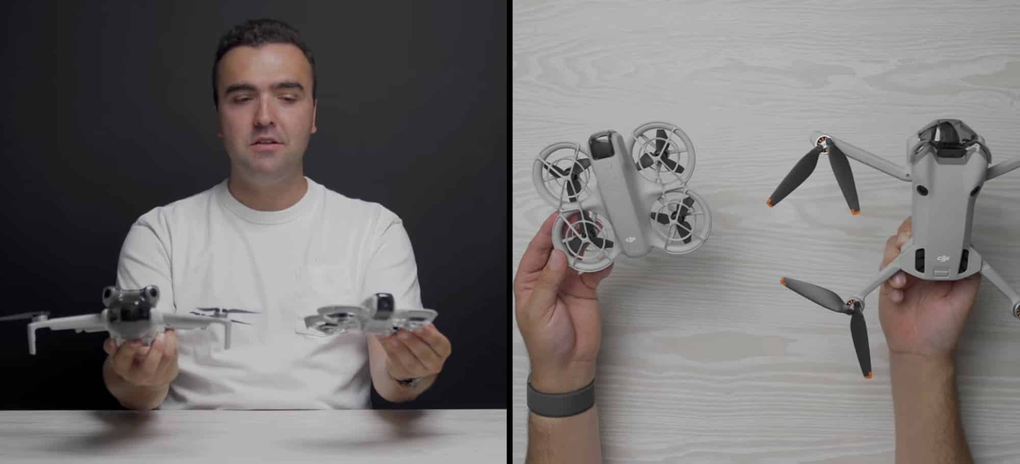 DJI Neo compared to the DJI Mini 4 Pro drone