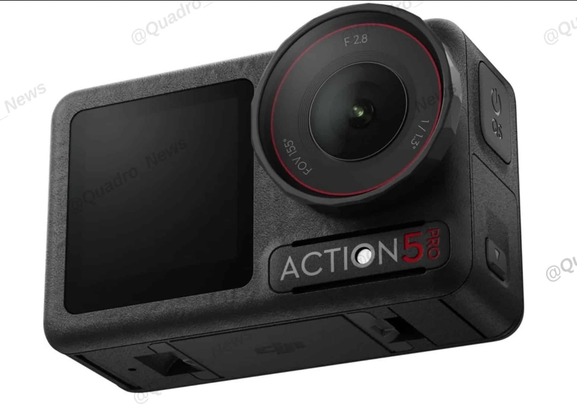 Leaked look at the DJI Osmo Action 5 Pro shared by Igor Bogdanov.