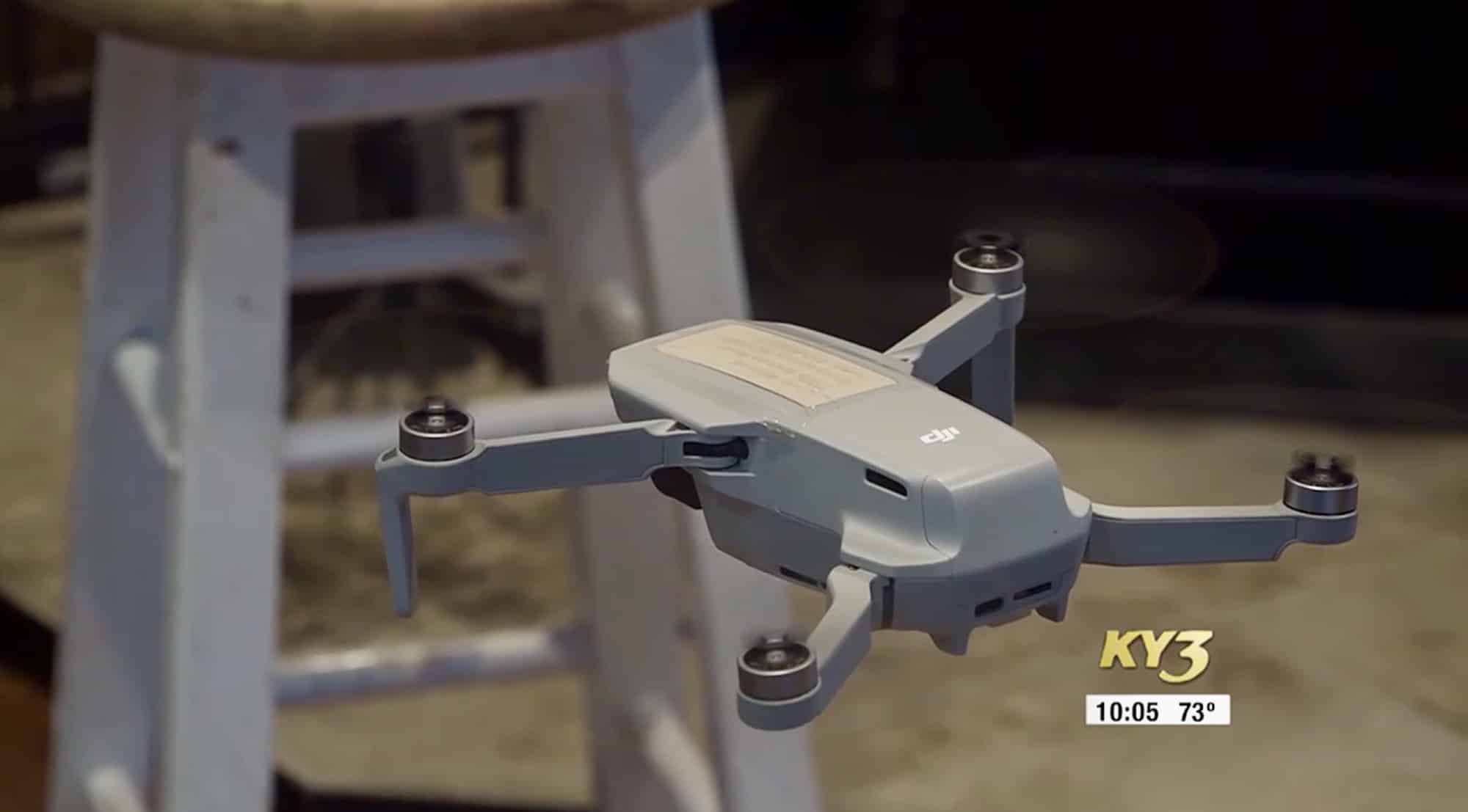 The DJI Mini 2 SE, which weighs less than 249 grams, is the drone Majerus checks cattle with.