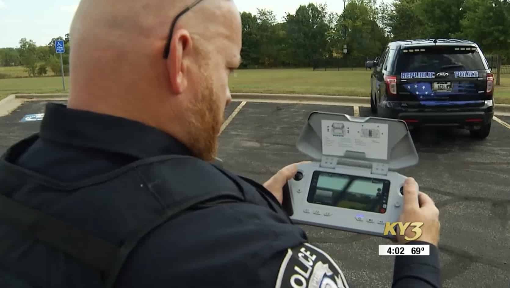 The Republic Police Department drone that Missouri agencies share for regional cases.
