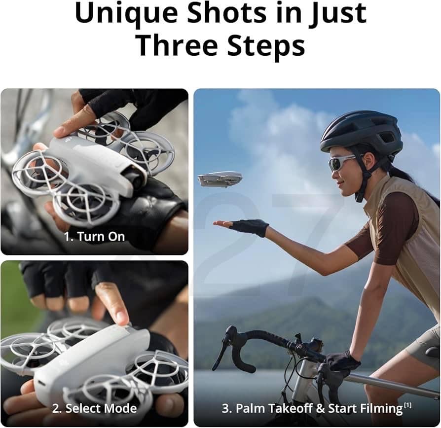 Leaked slide showing the Neo's three steps from power-on to palm takeoff.