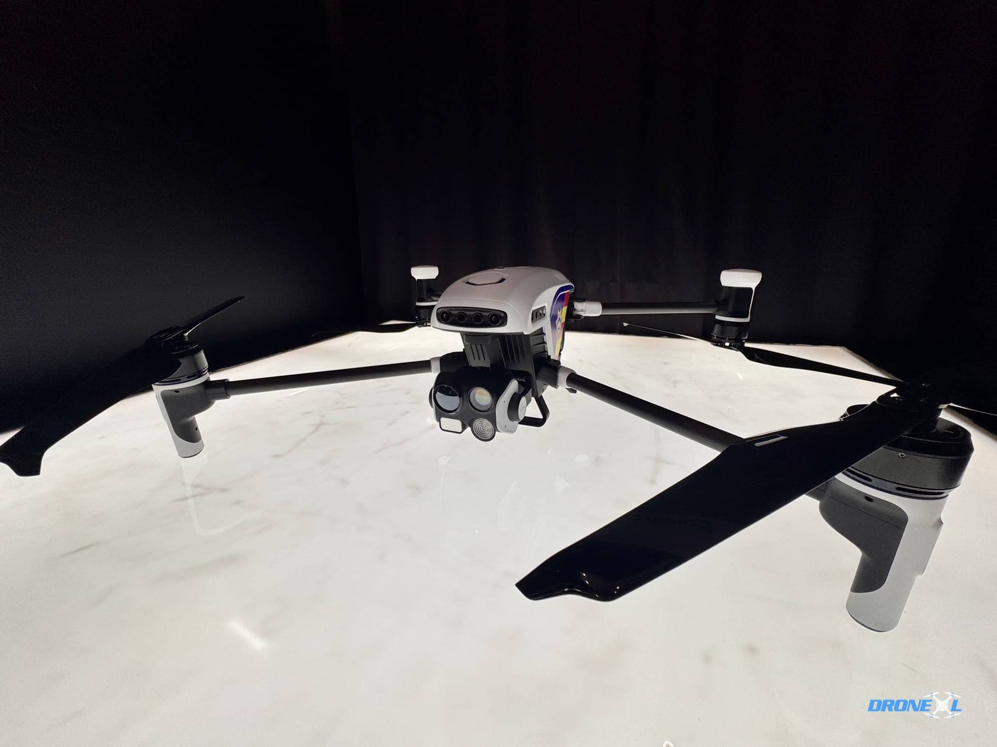 The Guardian drone's sensor housing, shown ahead of its mid-2025 release.