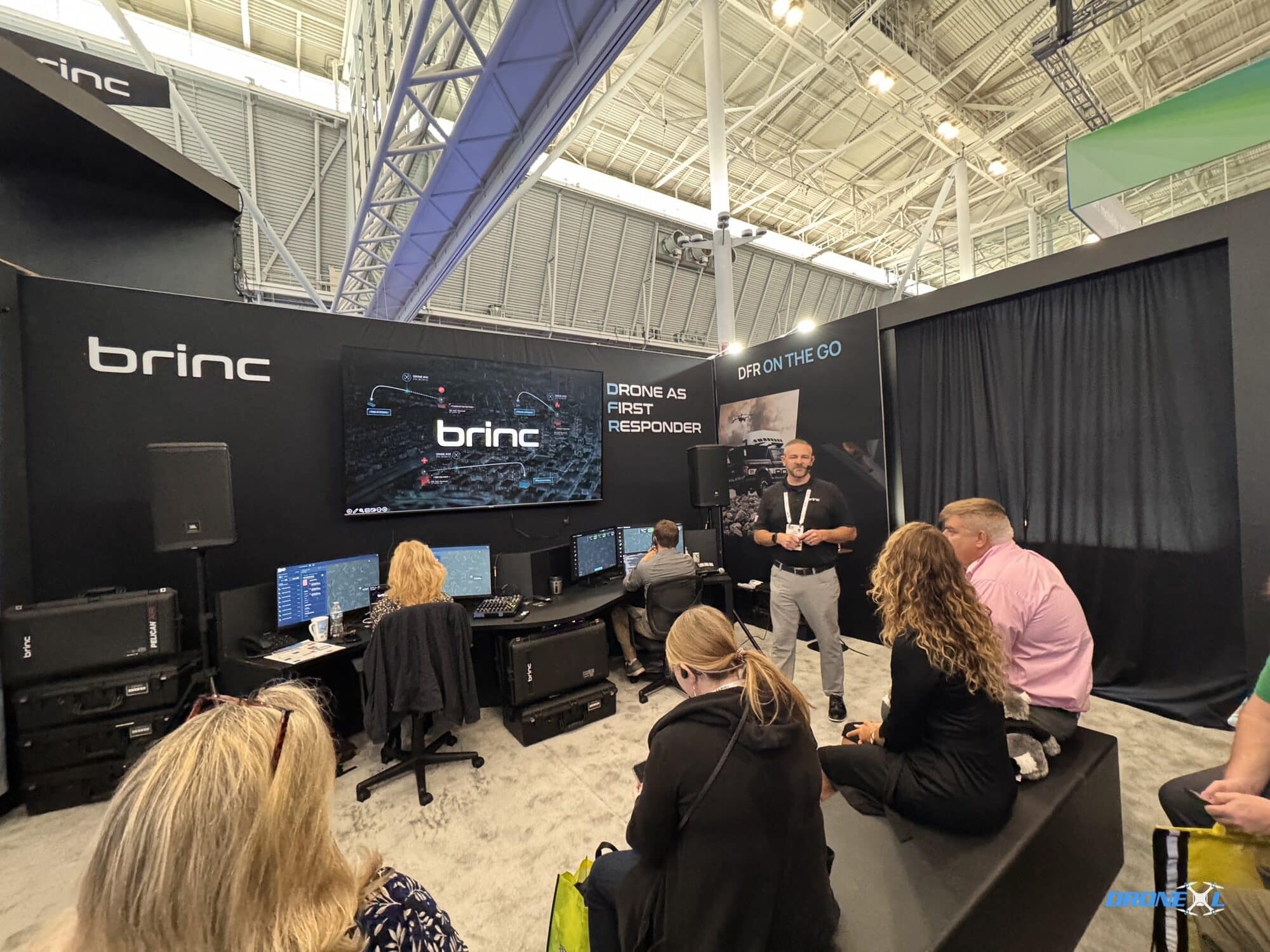BRINC's IACP exhibit, where CEO Blake Resnick outlined the company's strategy.