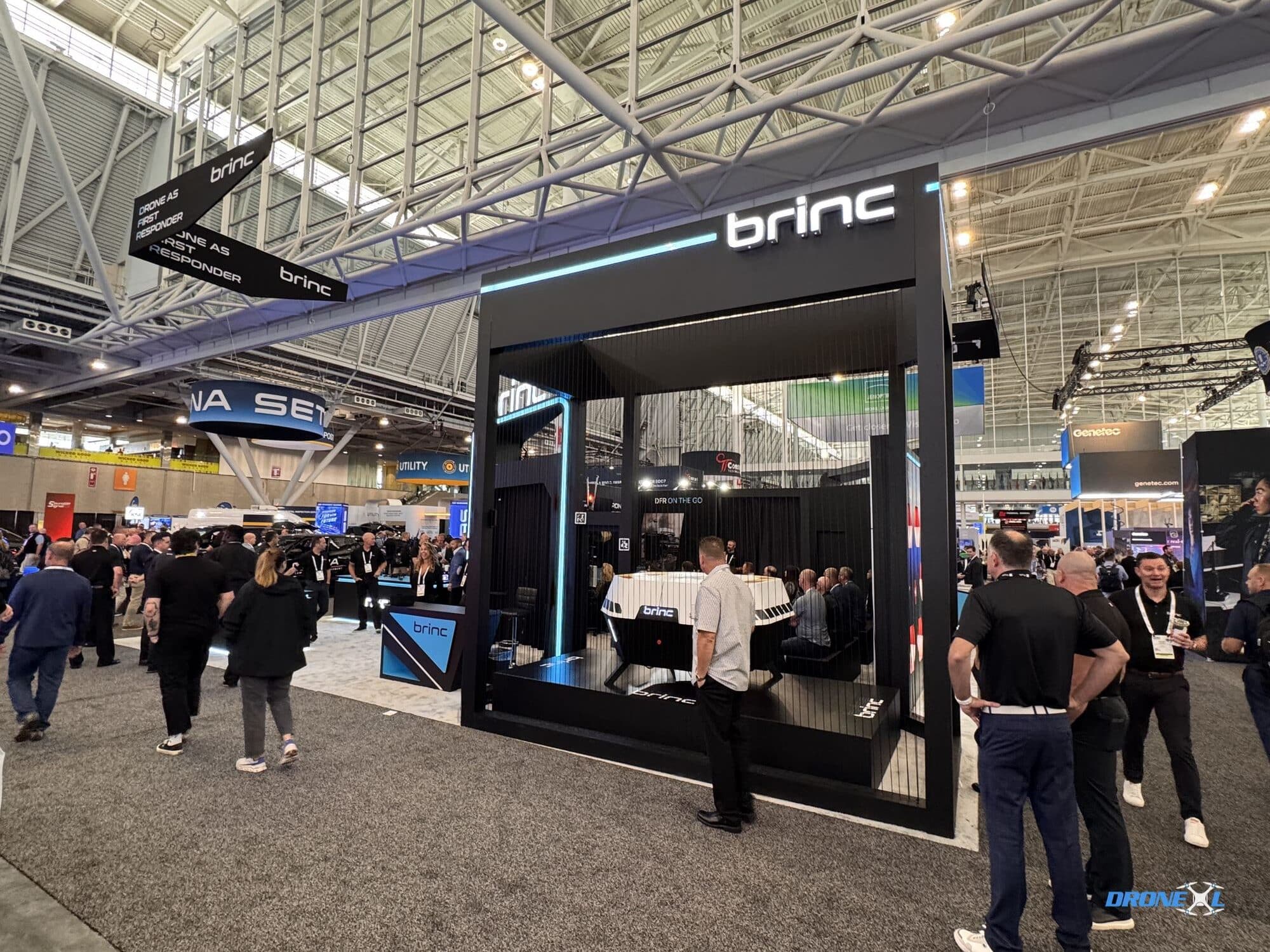 The Responder's launch enclosure that anchors BRINC's 911 response program.