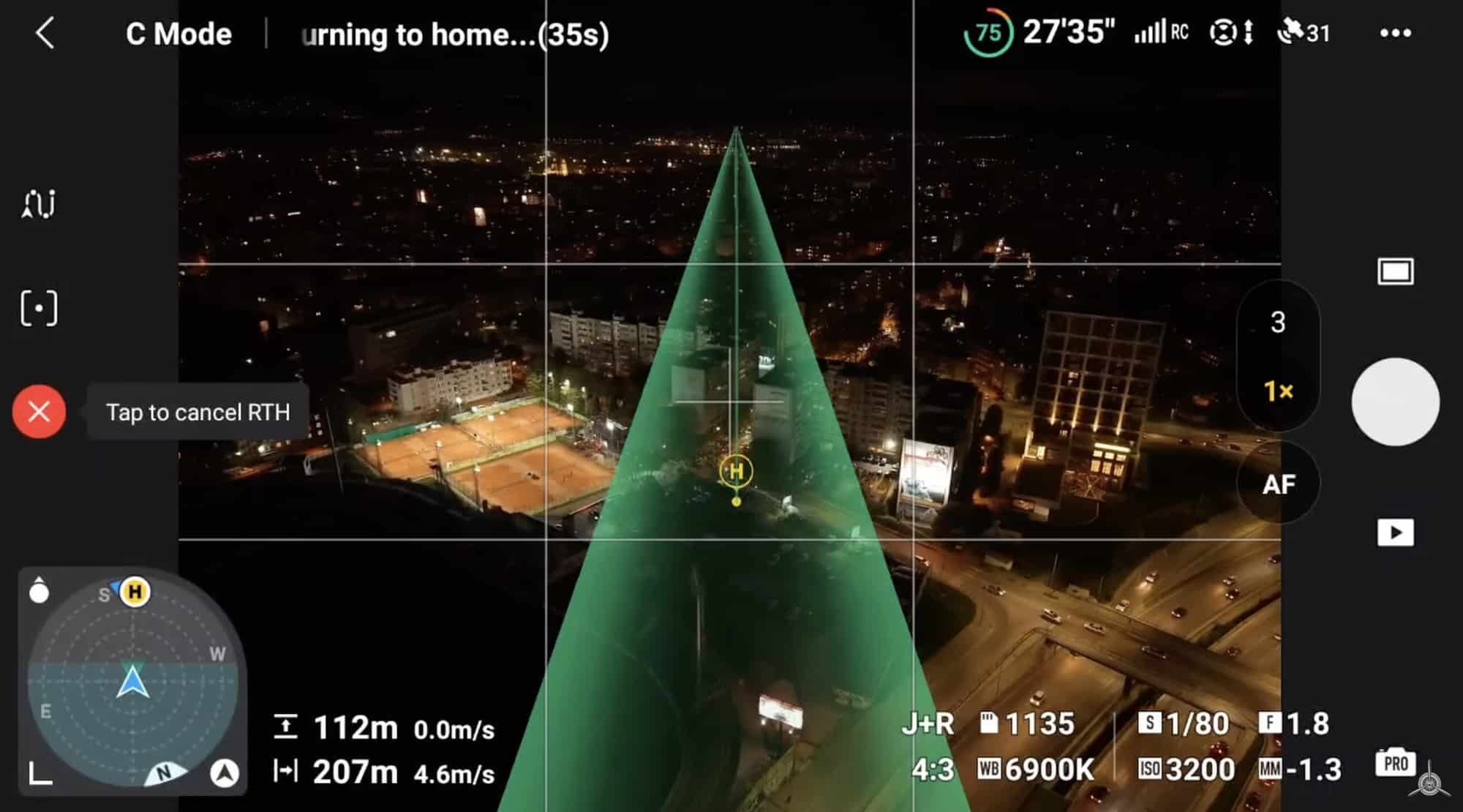 Aerial frame captured at 4K 120 frames per second on the DJI Air 3S.