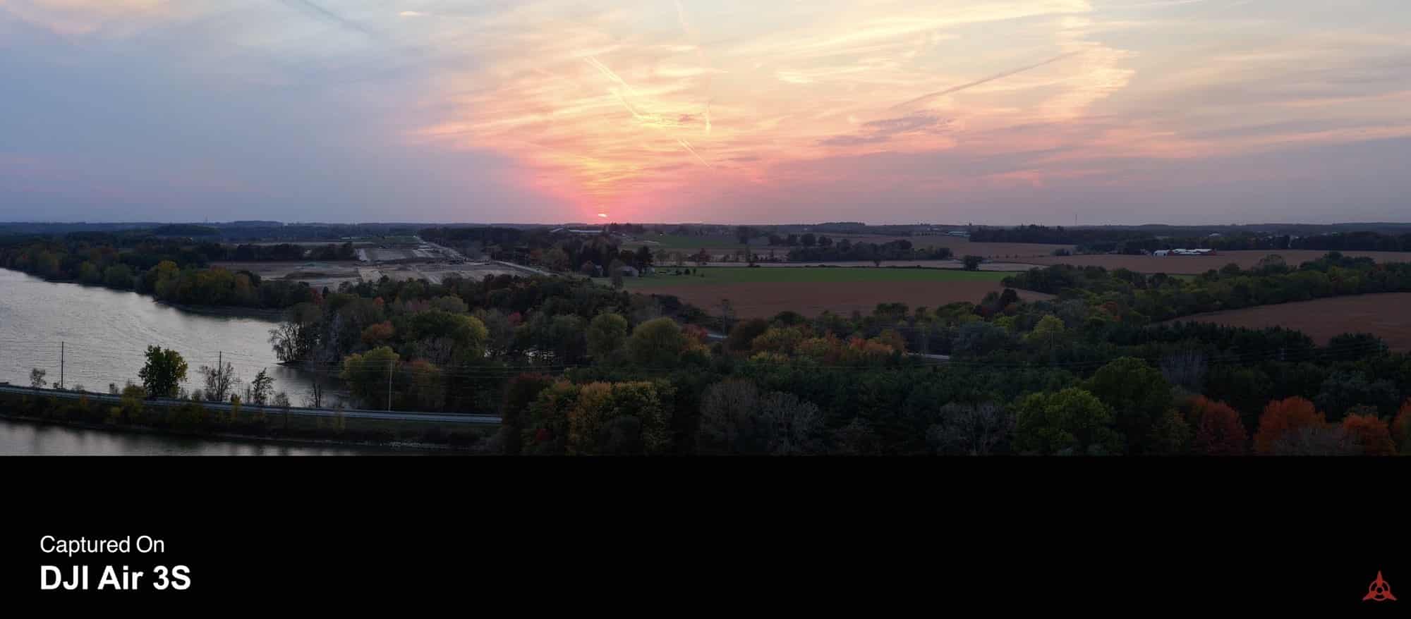 Panorama captured with the DJI Air 3S using the new Panorama Free mode.