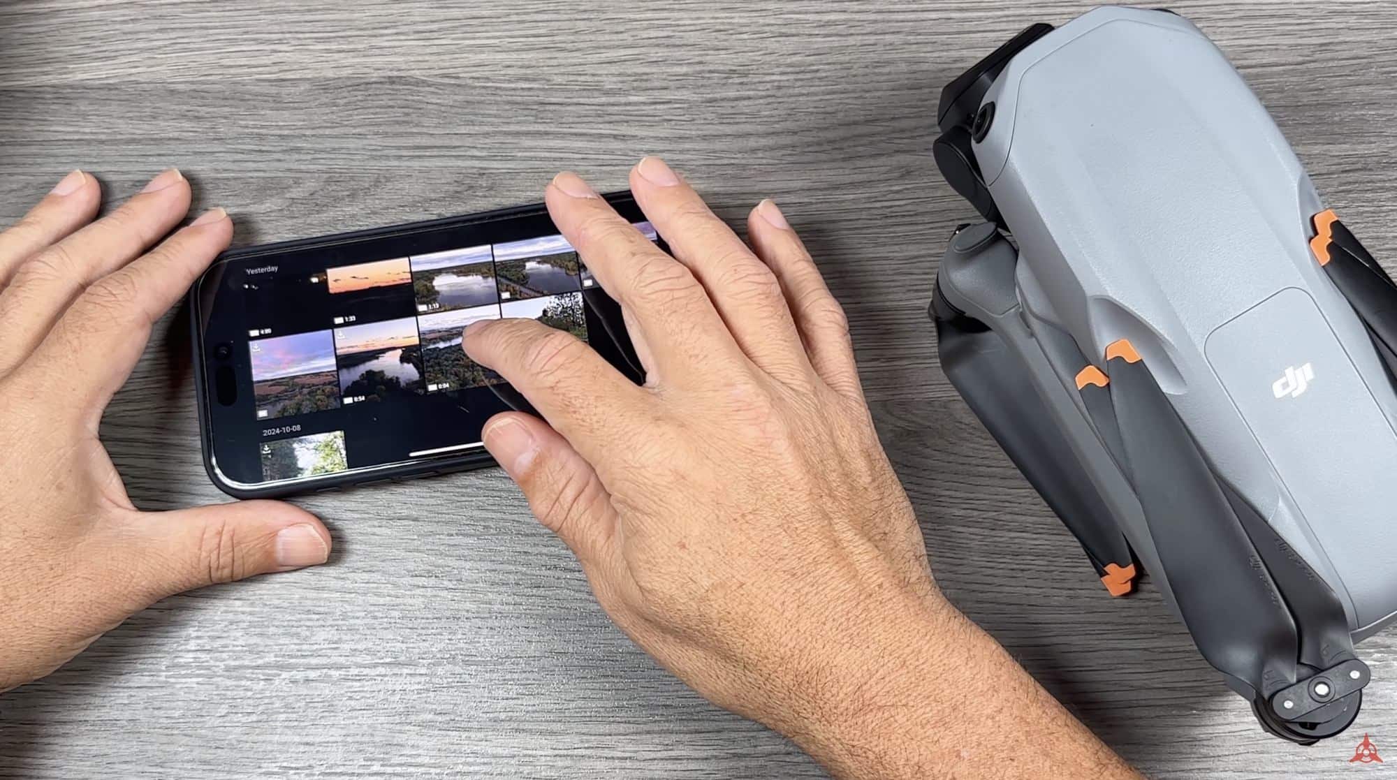 Interference handling on the upgraded O4 system when several DJI drones fly nearby.