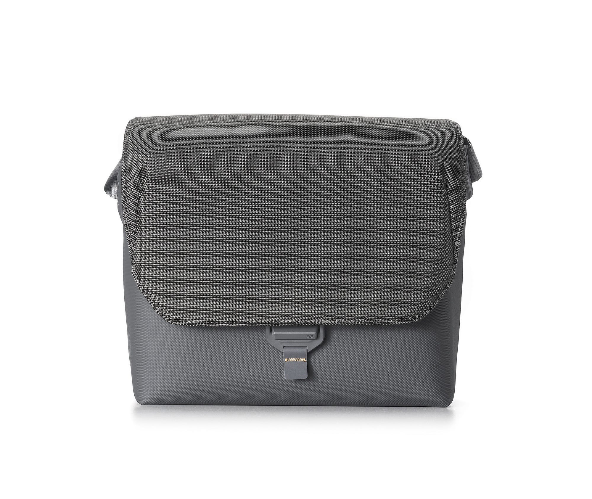 DJI shoulder bag closed, shown front-on against a white backdrop.