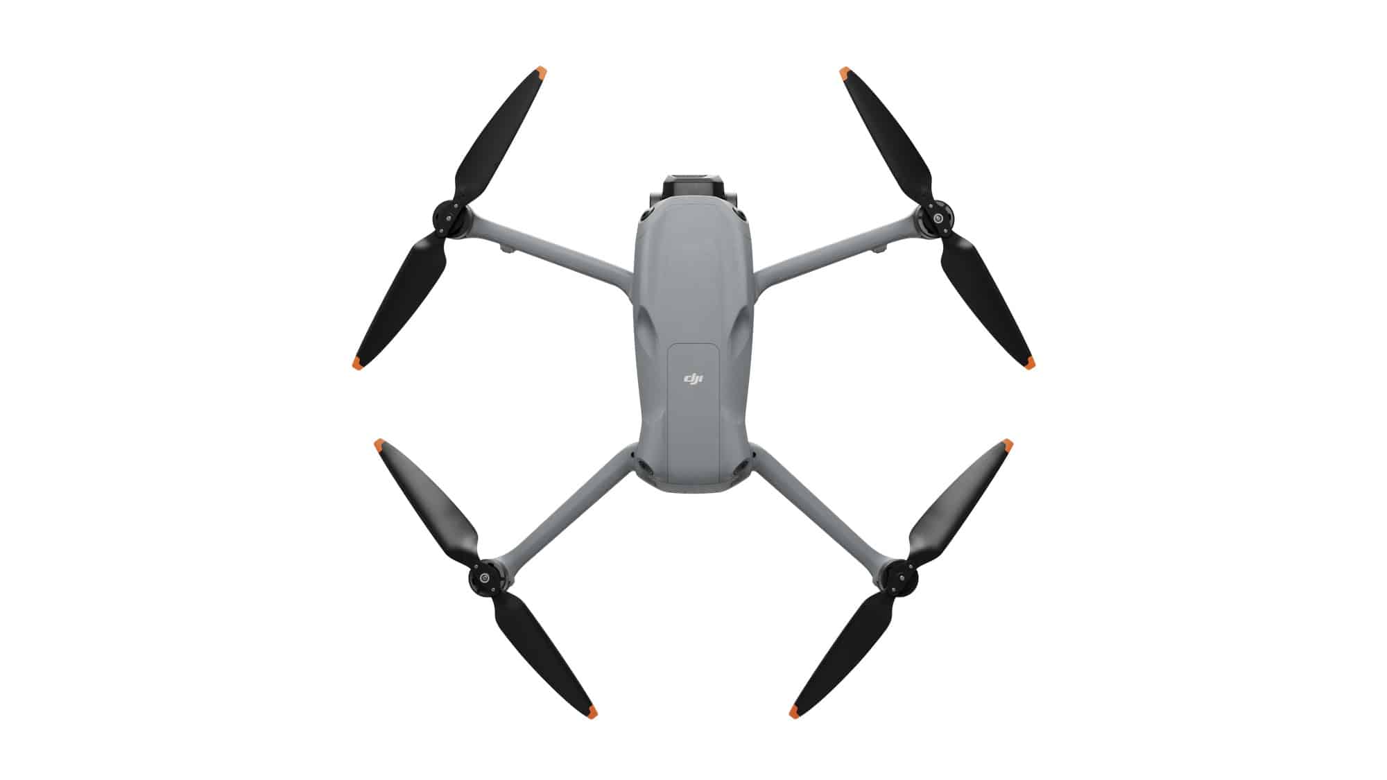 Top-down studio view of the Air 3S showing all four arms and propellers.