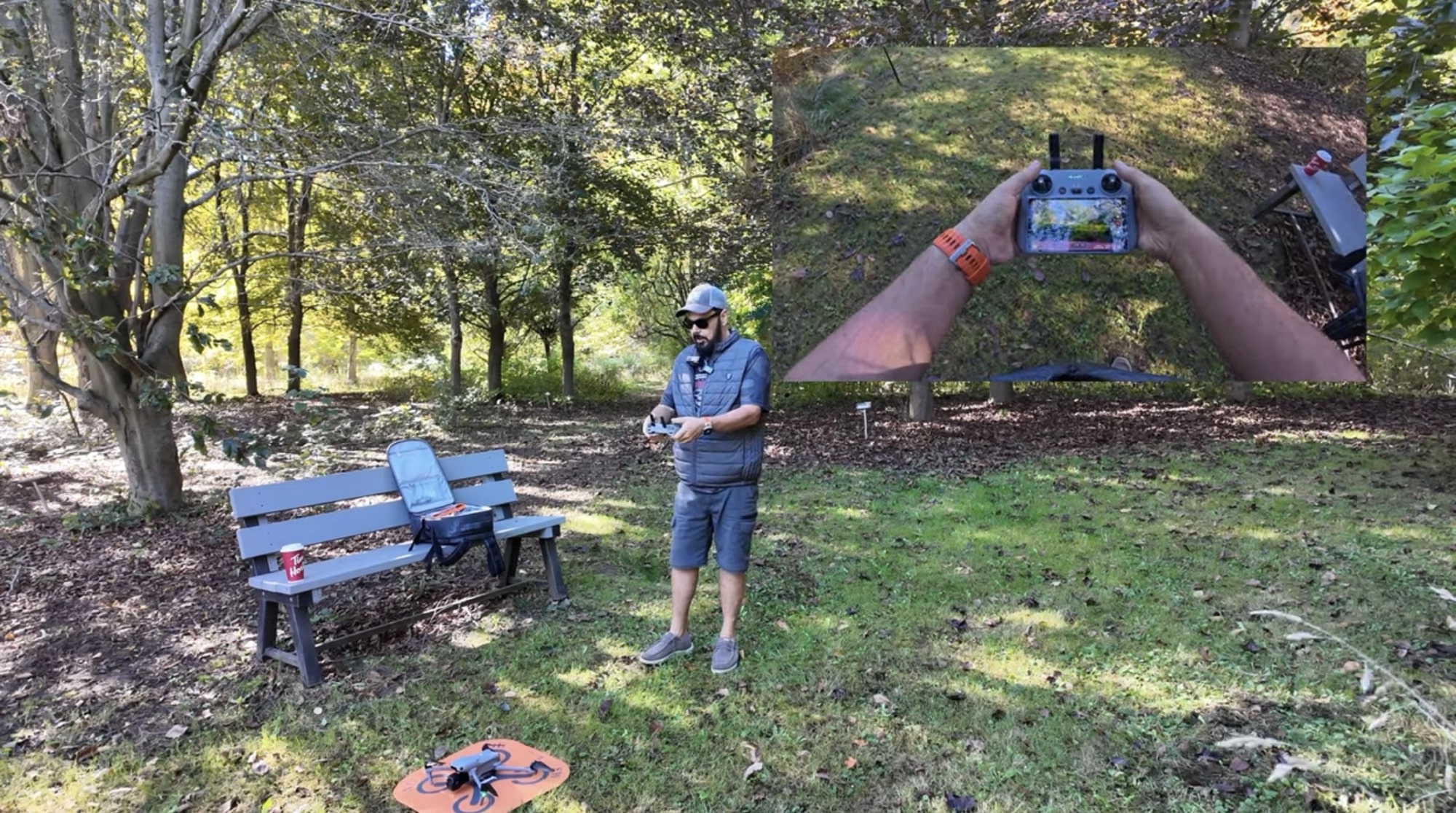 DJI Air 3S airborne at the end of Shawn beginner walkthrough.