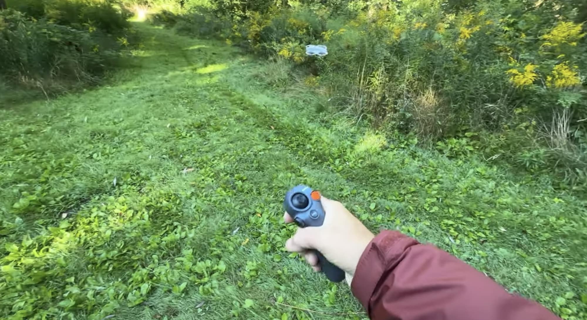 The DJI RC Motion controller, which also works with the Neo.