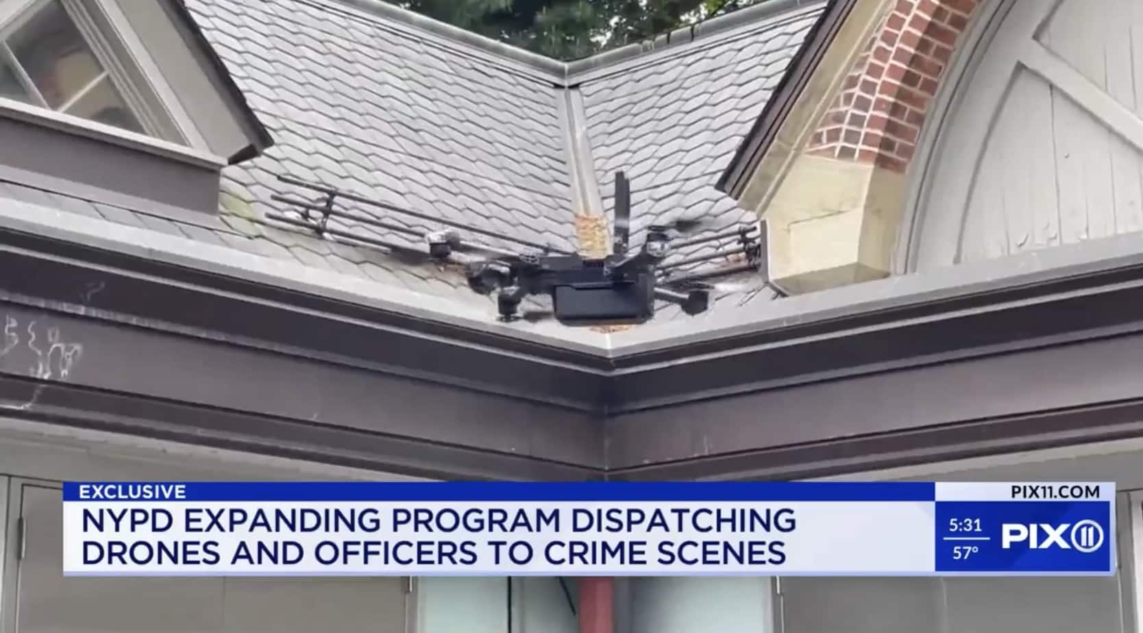 NYPD operators watching live drone video during emergencies and precinct patrols.