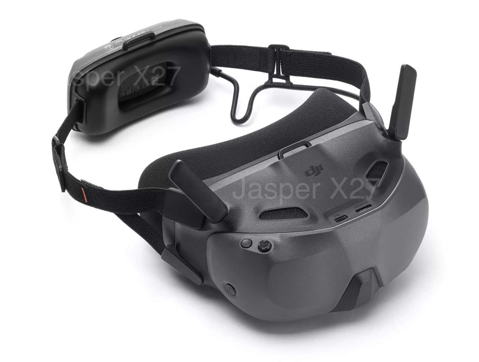 Leaked product shot of the DJI Goggles N3 headset with its head strap.