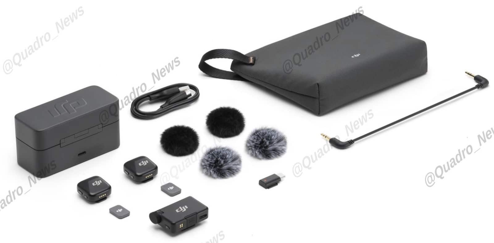 Leaked retail listing showing three DJI Mic Mini bundles and euro pricing.