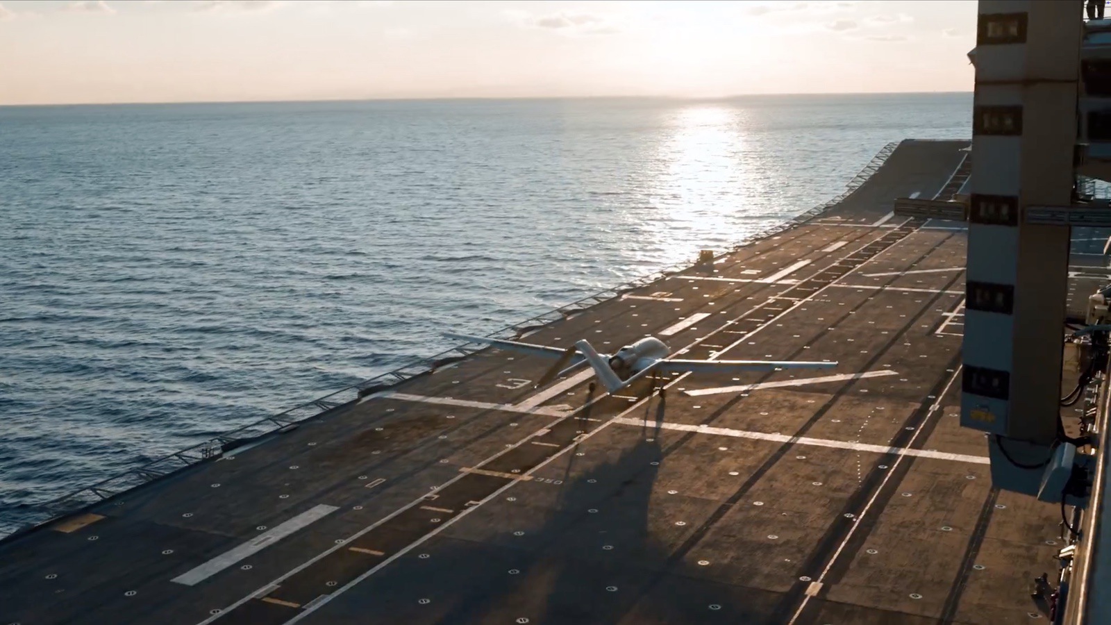 The TCG Anadolu underway, a 758-foot (231-meter) vessel now serving as a drone carrier.