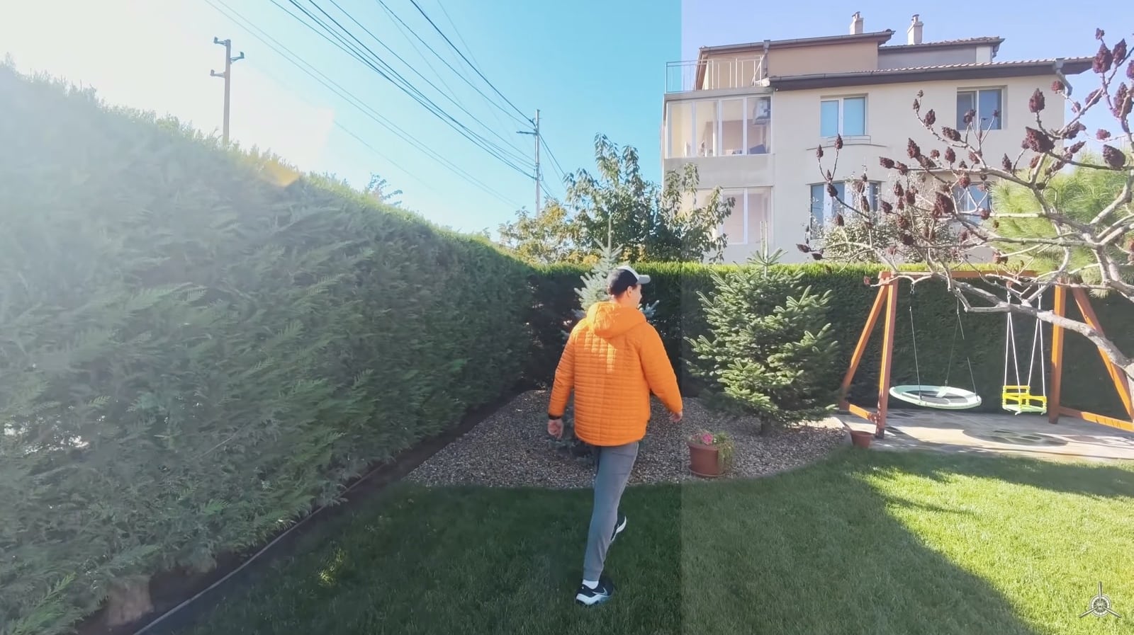 Sample frame from the X1 ProMax showing the blown highlights noted in testing.