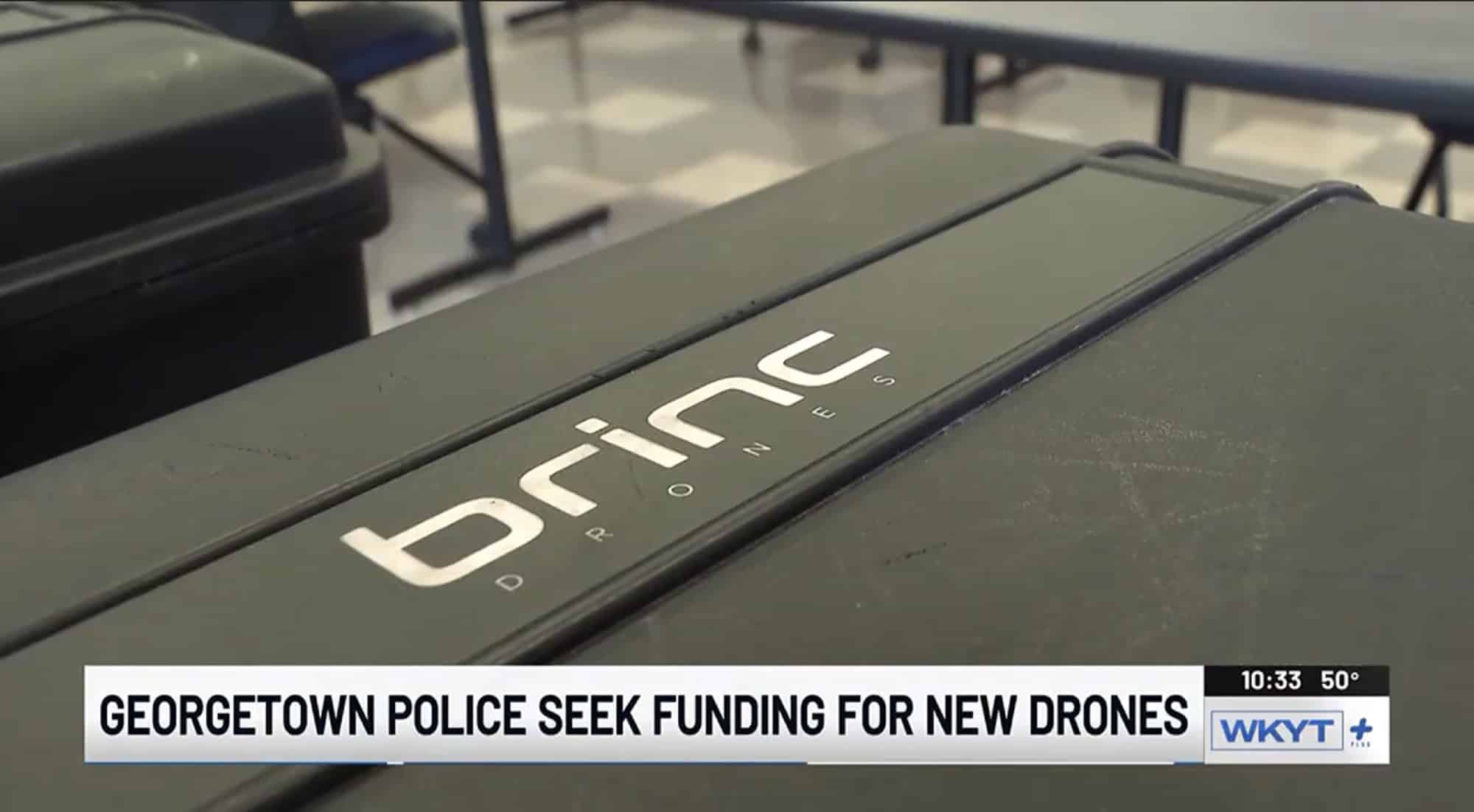 The Lemur 2 with its controller, part of Georgetown's five-year drone investment.