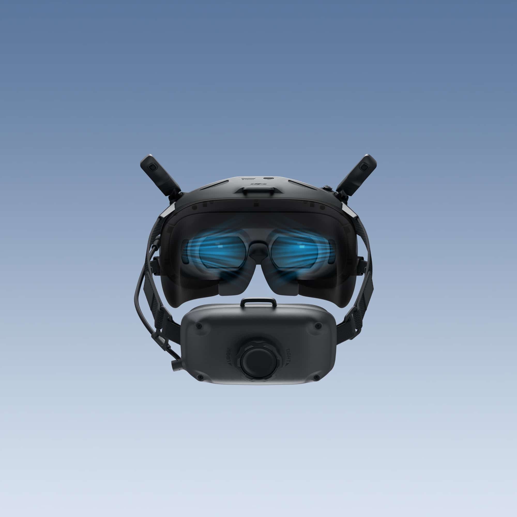 Front view of the Goggles N3 illustrating its one-tap defogging feature.