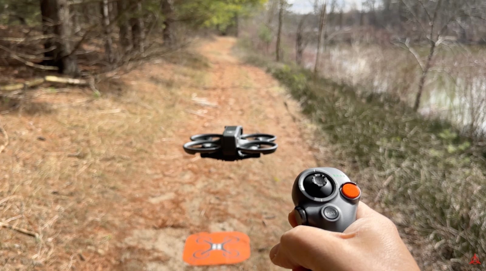 DJI Motion Controller used to fly the Avata 2 with smooth camera moves.