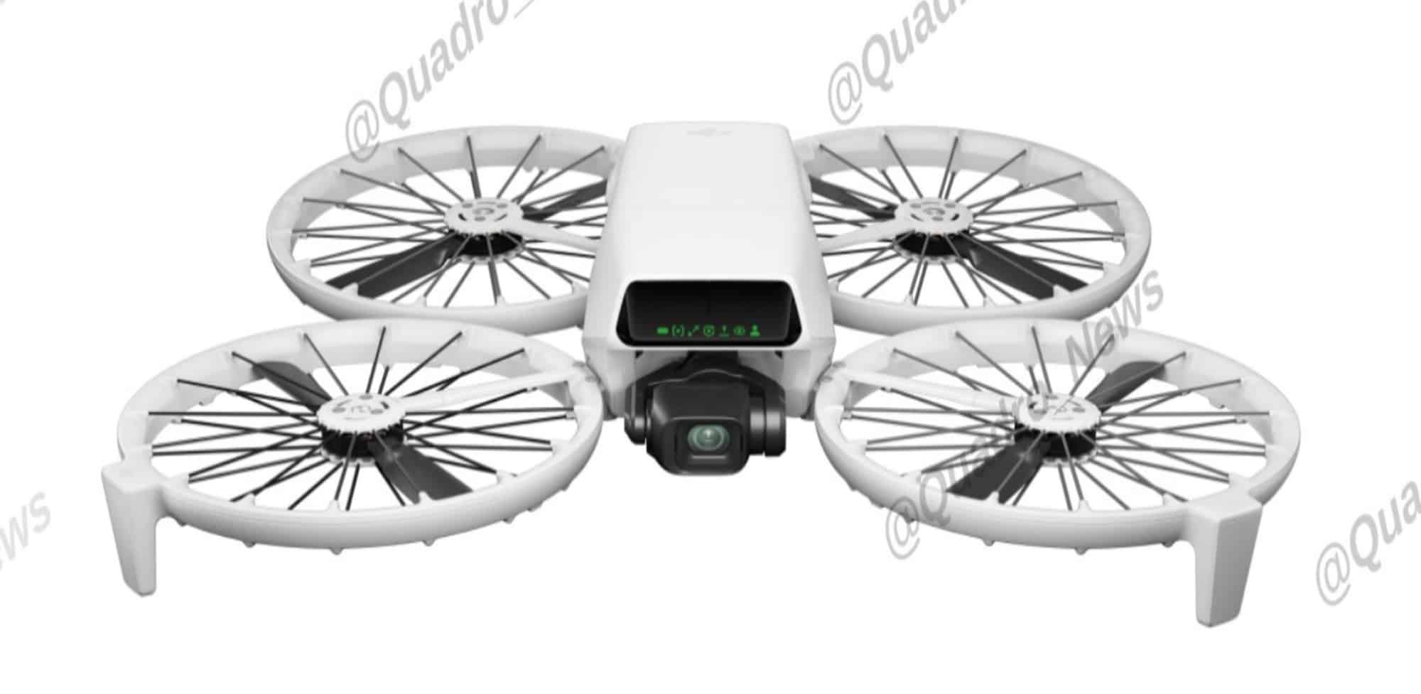 Three-quarter view of the Flip on extended landing legs with mode icons lit.