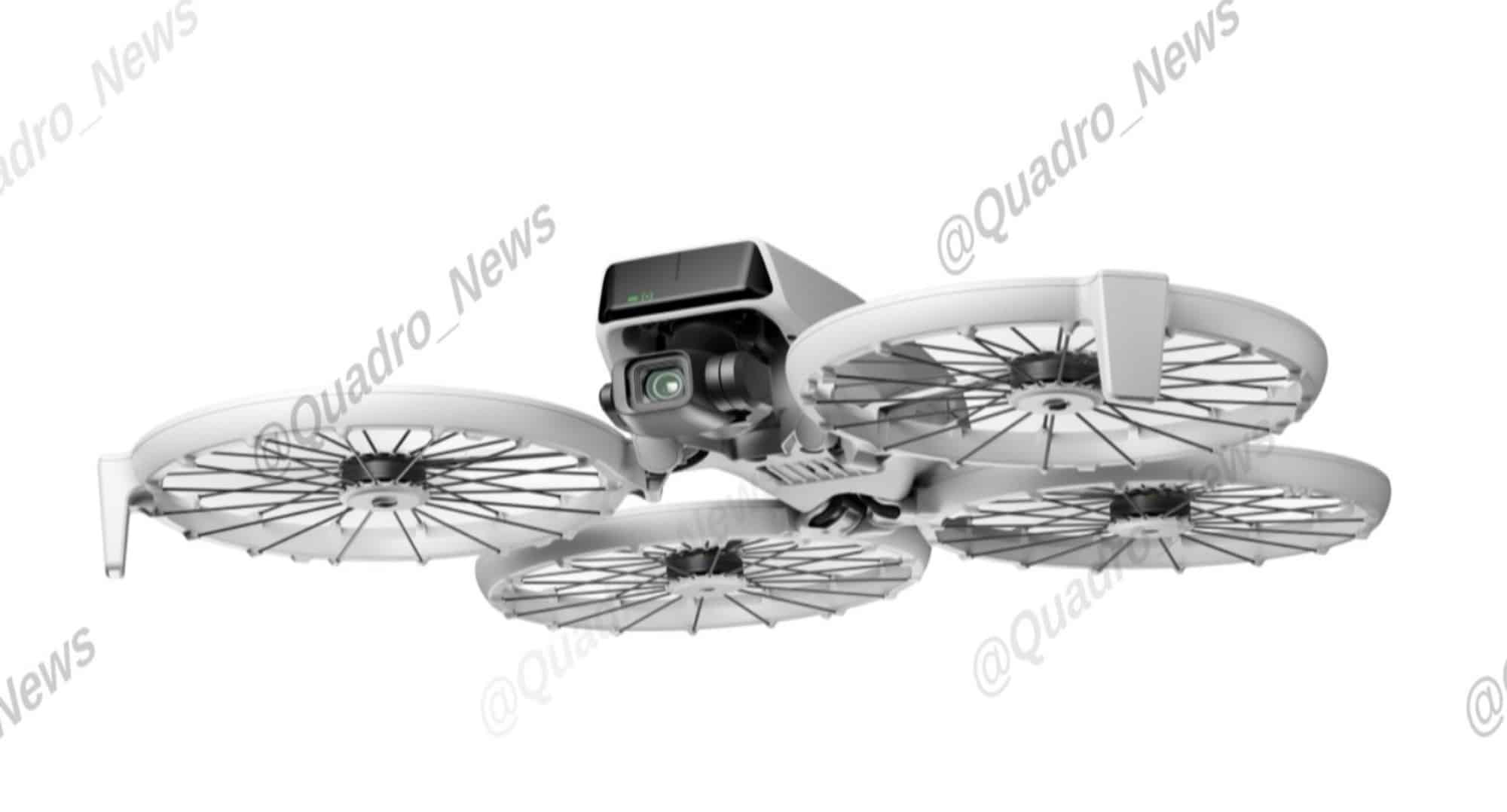 Low front angle of the Flip resting on its landing legs.