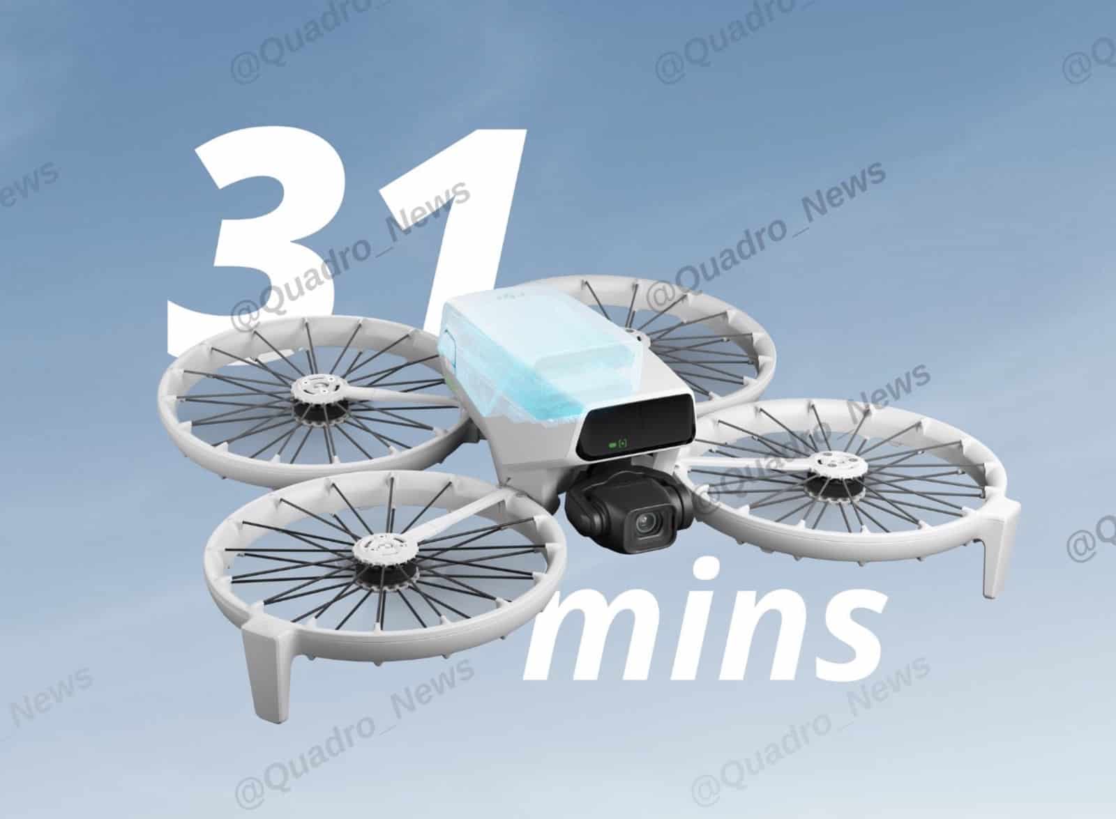 Marketing render pairing the Flip with a large 31 mins flight-time claim.